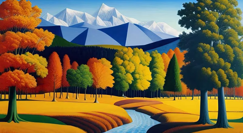 landschaft-bach-baeume-berge-surrealismus-24