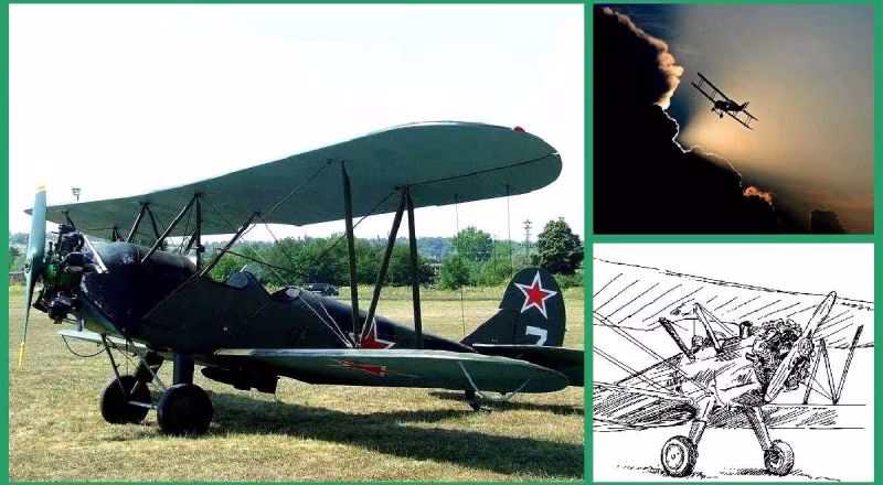 Flugzeug Doppeldecker Russland Nachthexen Regiment Krieg 25