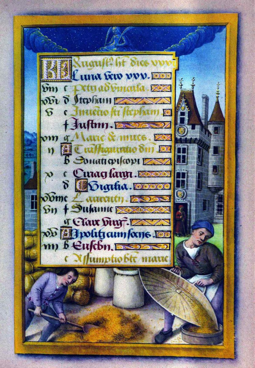 Kalenderblatt August