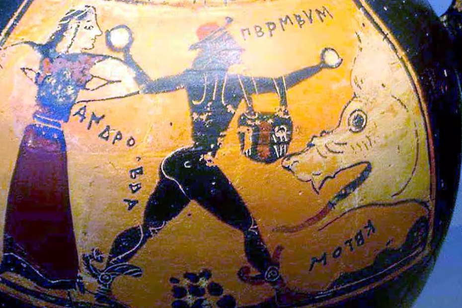 Perseus und Andromeda - Sage aus Griechenland - Antike Vase